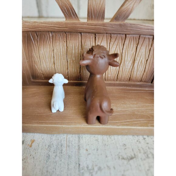 Roman inc nativity scene backdrop animal sheep Xmas decor figure - Picture 4 of 9